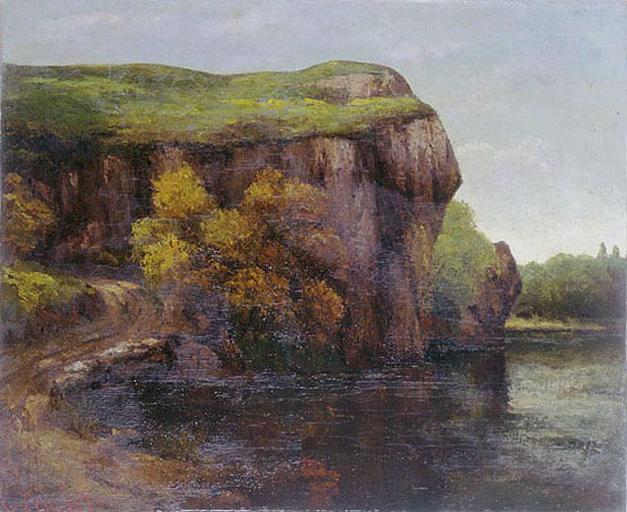 Falaise rocheuse de Gustave Courbet