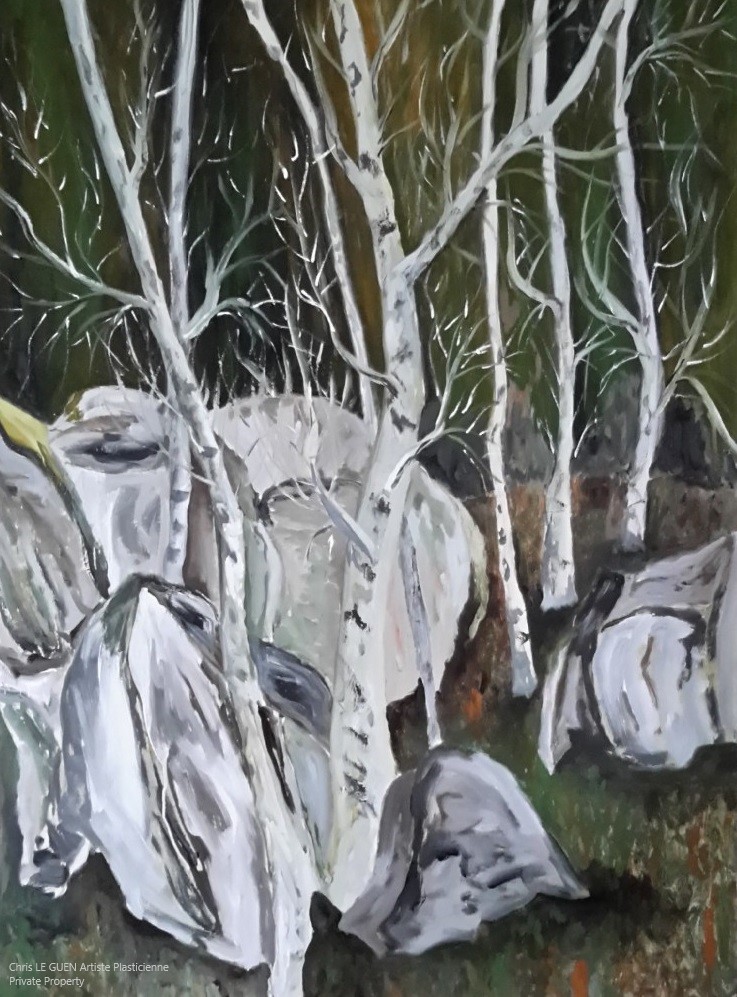 Arbres et Rochers N°2 a été créé par Chris Le Guen Artiste Plasticienne et Sculptrice