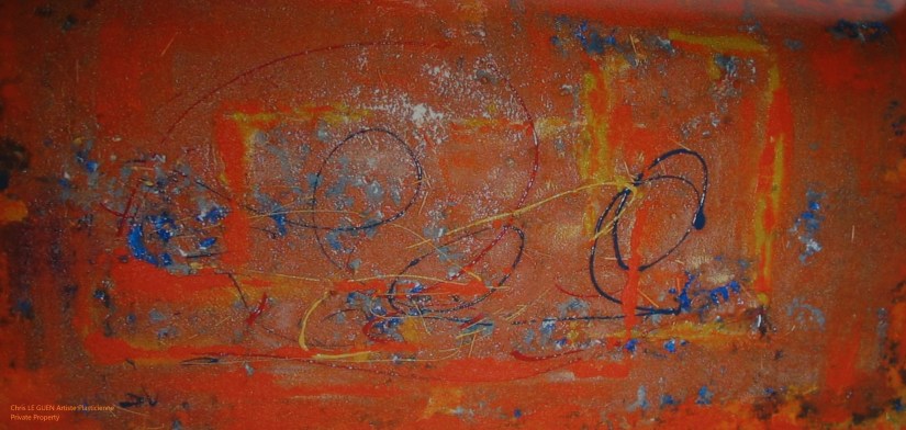 Chris Le Guen Artiste Plasticienne Peintre et Sculptrice peint N°17