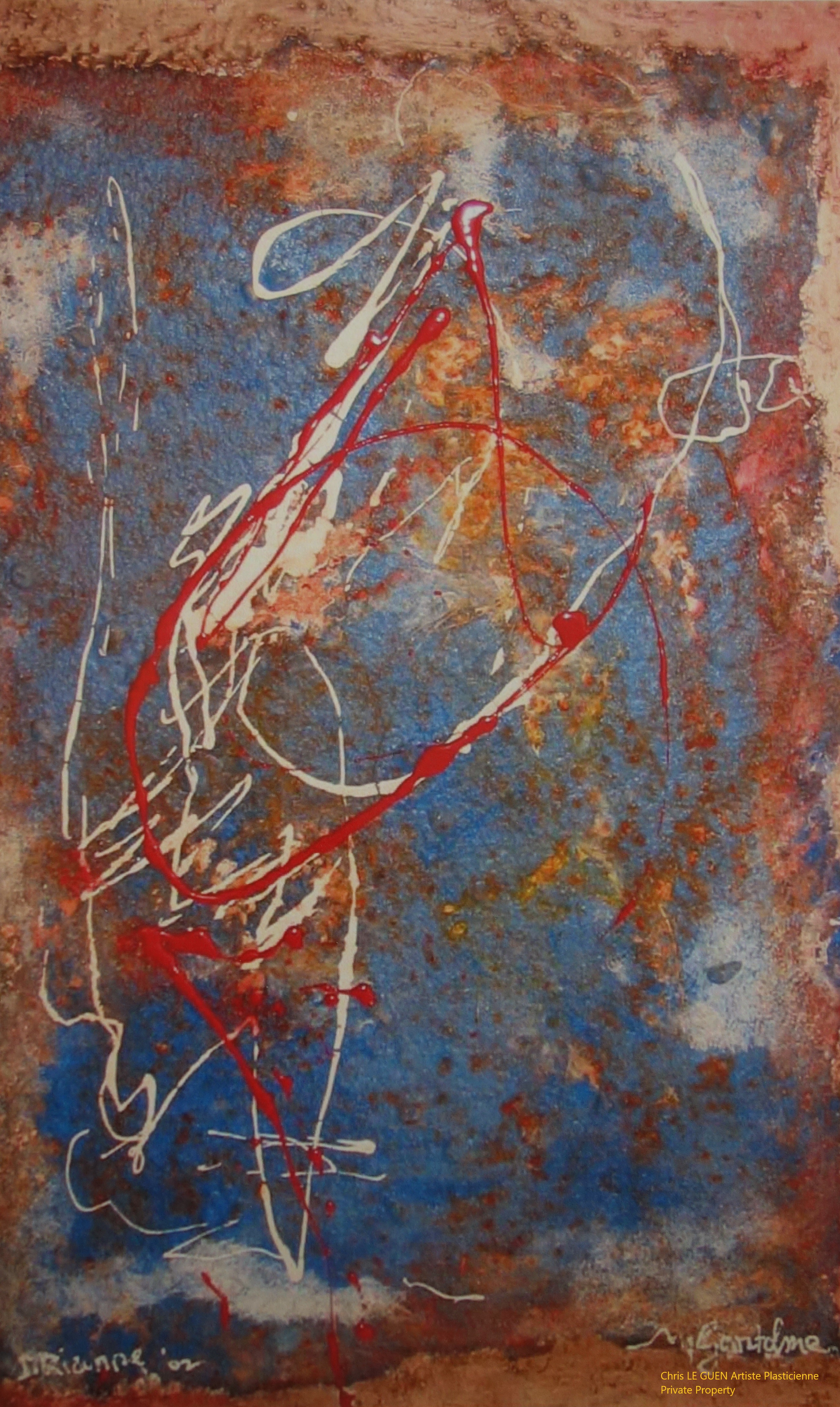 Chris Le Guen Artiste Plasticienne Peintre et Sculptrice peint N°2