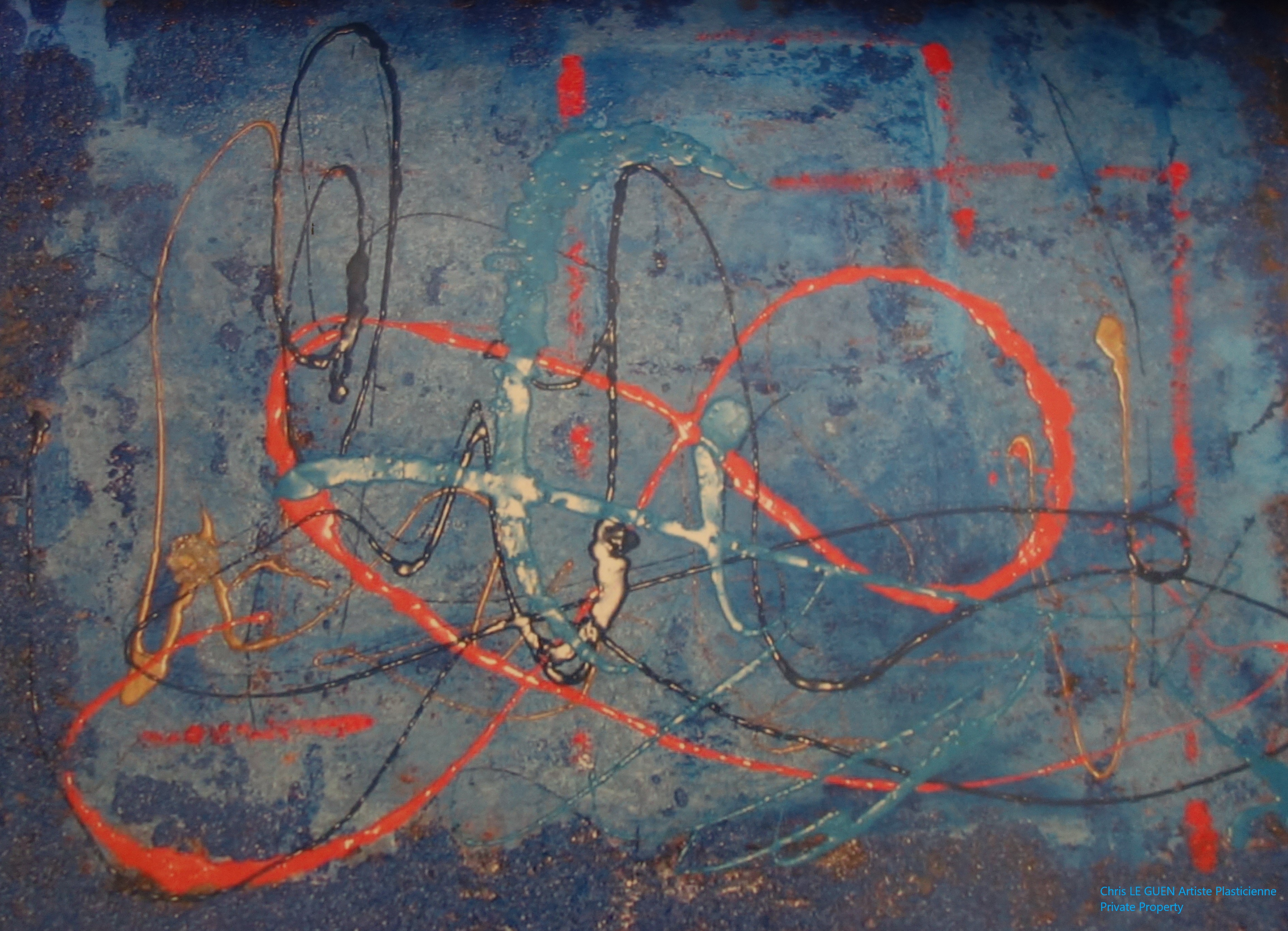 Chris Le Guen Artiste Plasticienne Peintre et Sculptrice peint N°28