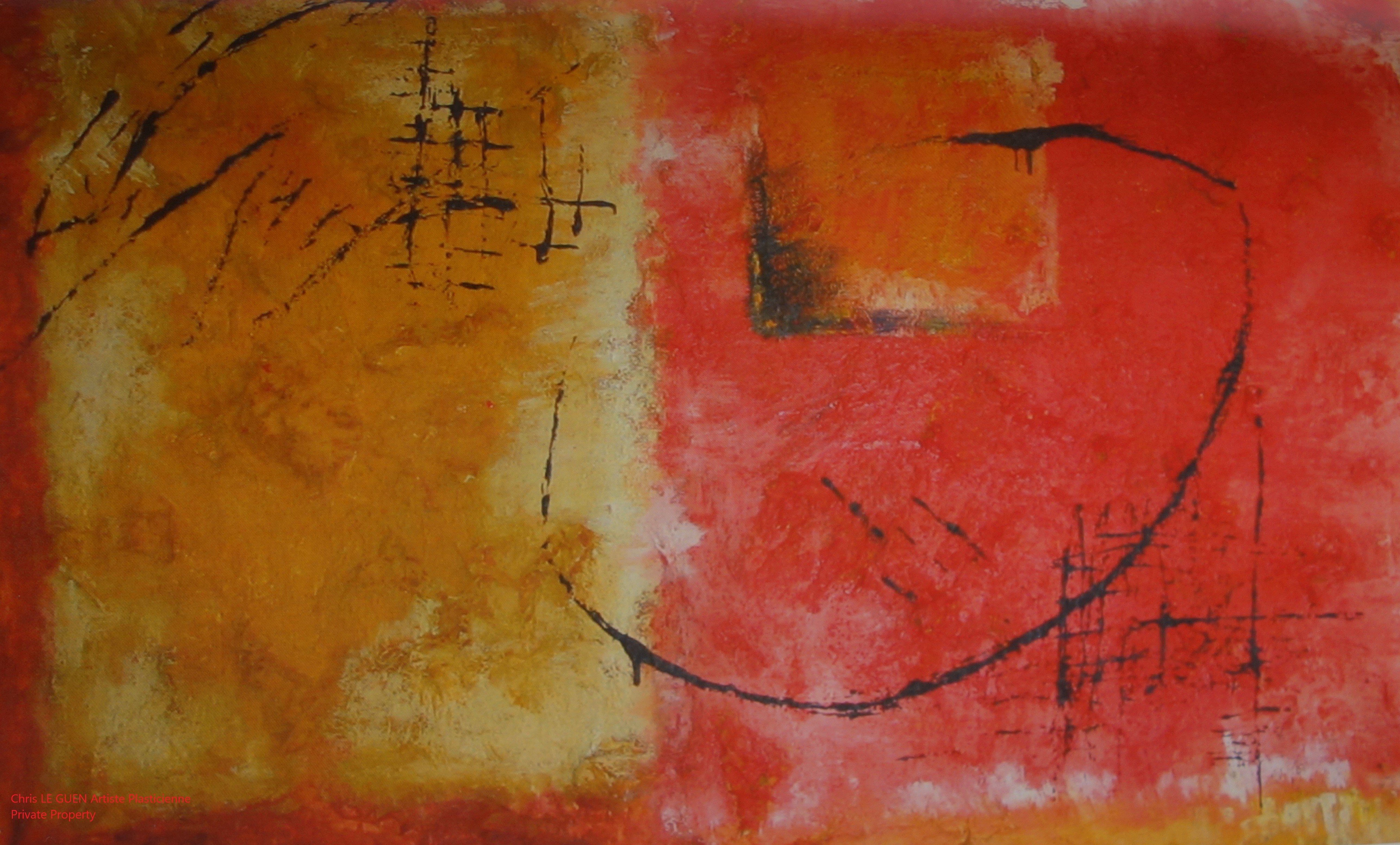 Chris Le Guen Artiste Plasticienne Peintre et Sculptrice peint N°3