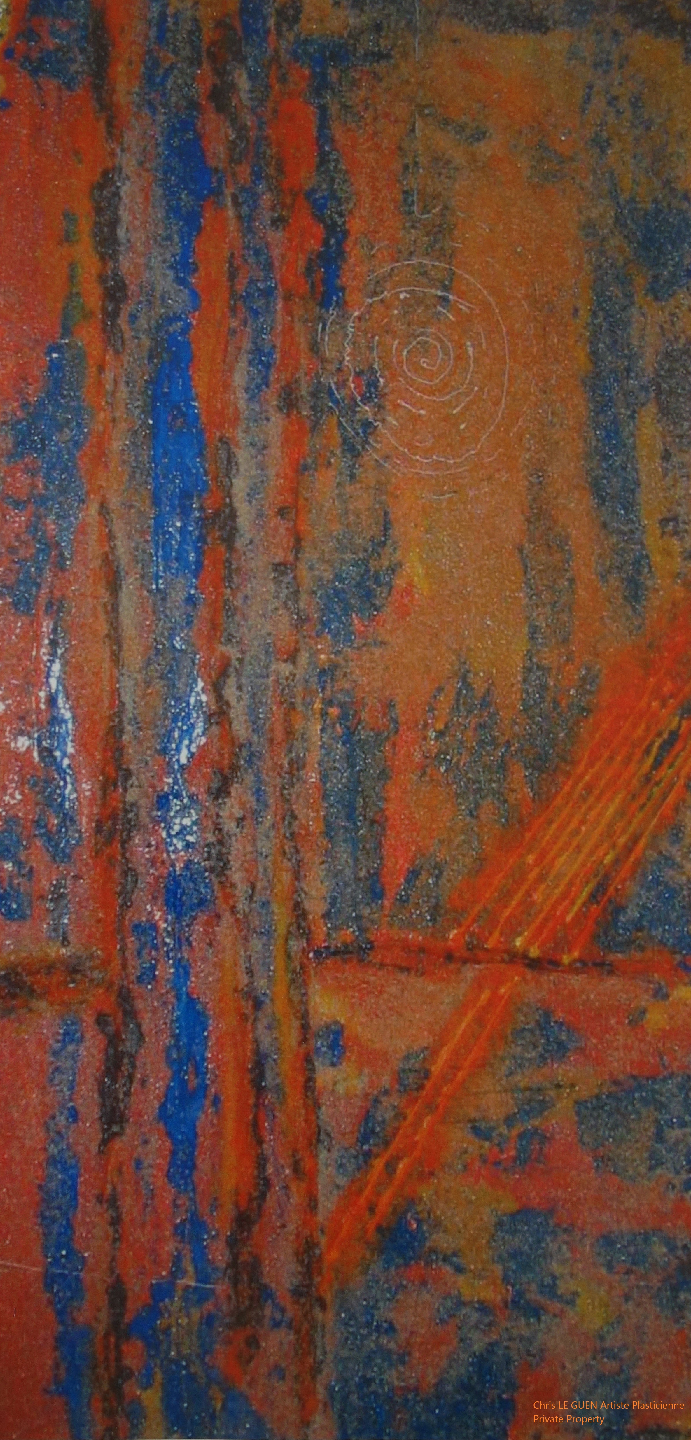 Chris Le Guen Artiste Plasticienne Peintre et Sculptrice peint N°33-1