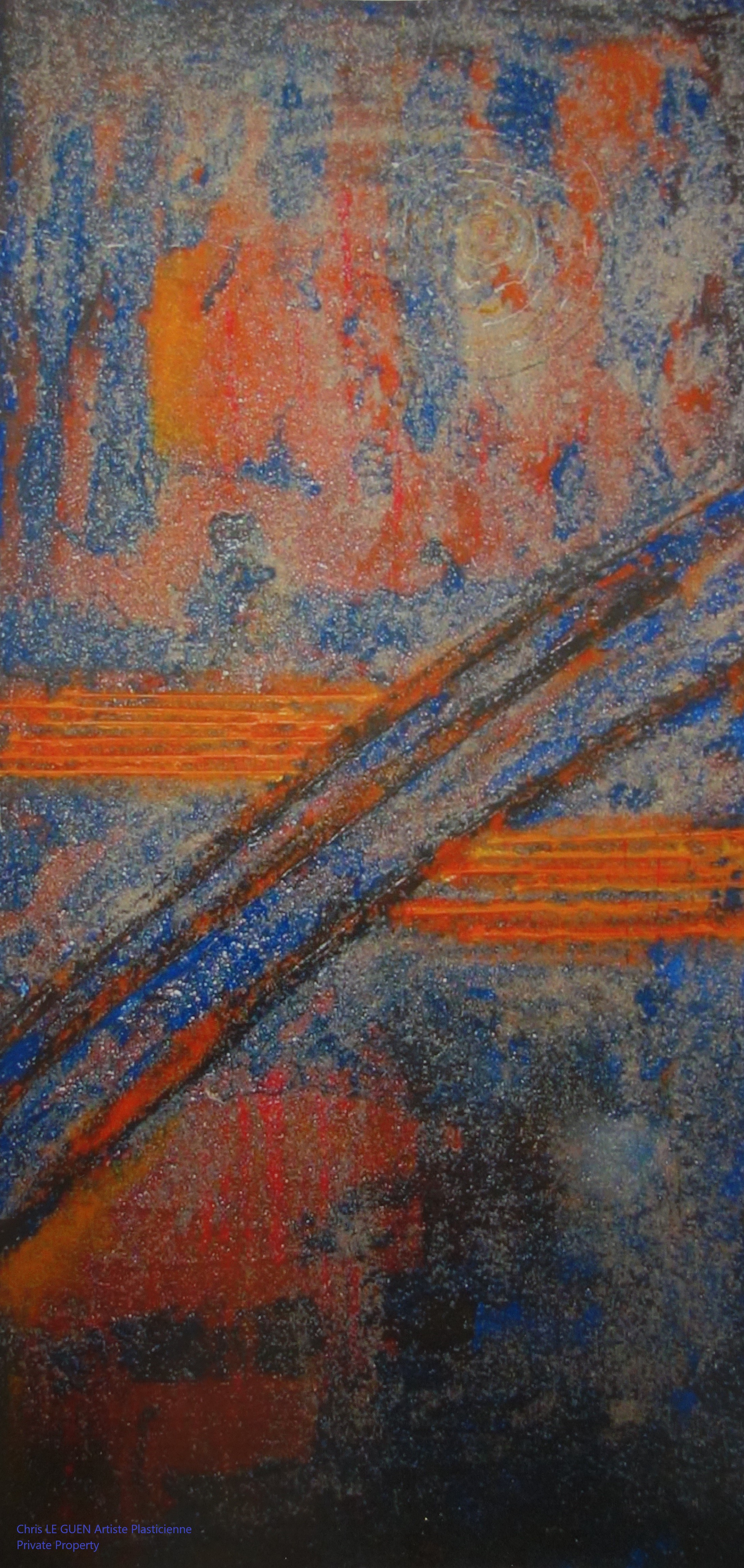 Chris Le Guen Artiste Plasticienne Peintre et Sculptrice peint N°33-2