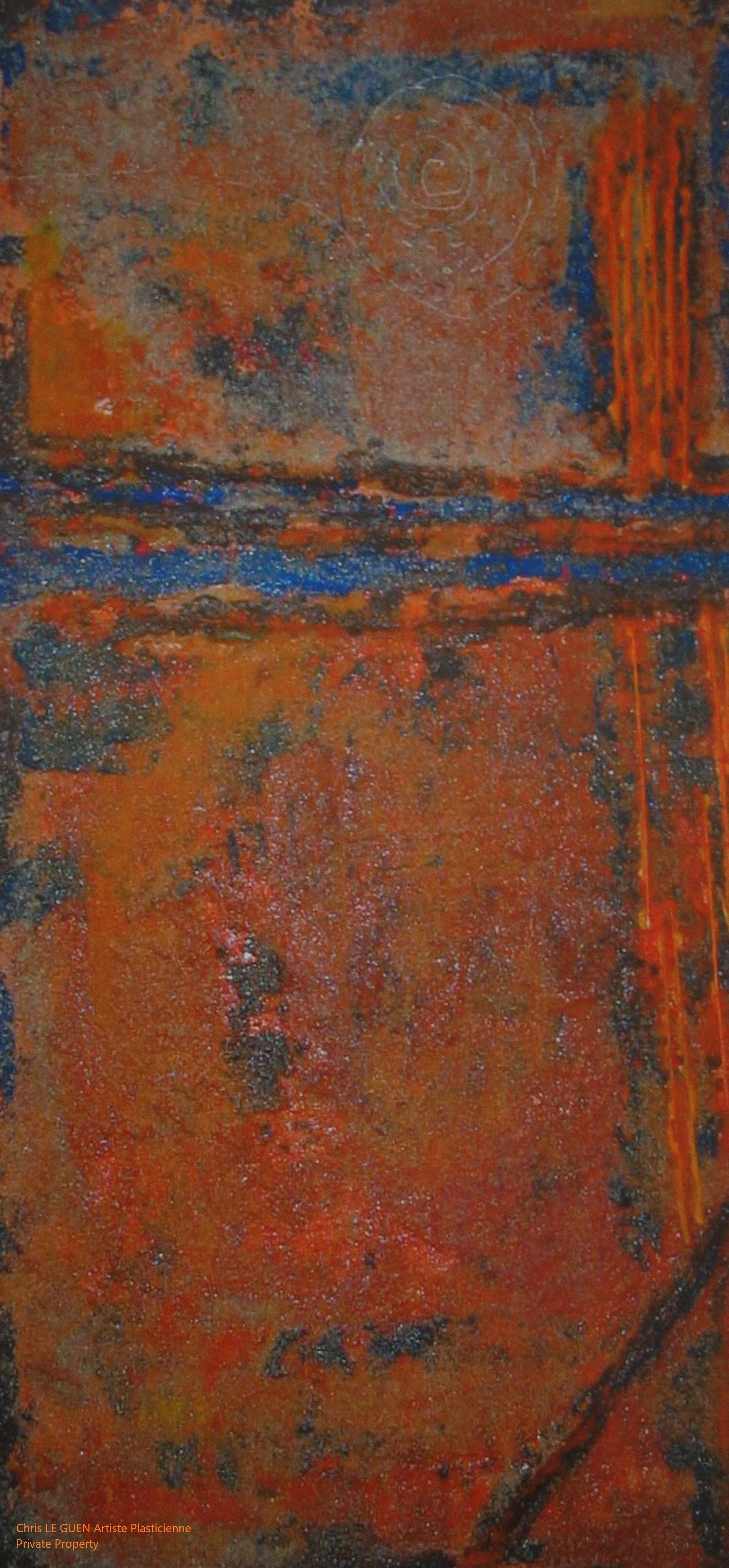 Chris Le Guen Artiste Plasticienne Peintre et Sculptrice peint N°33-3