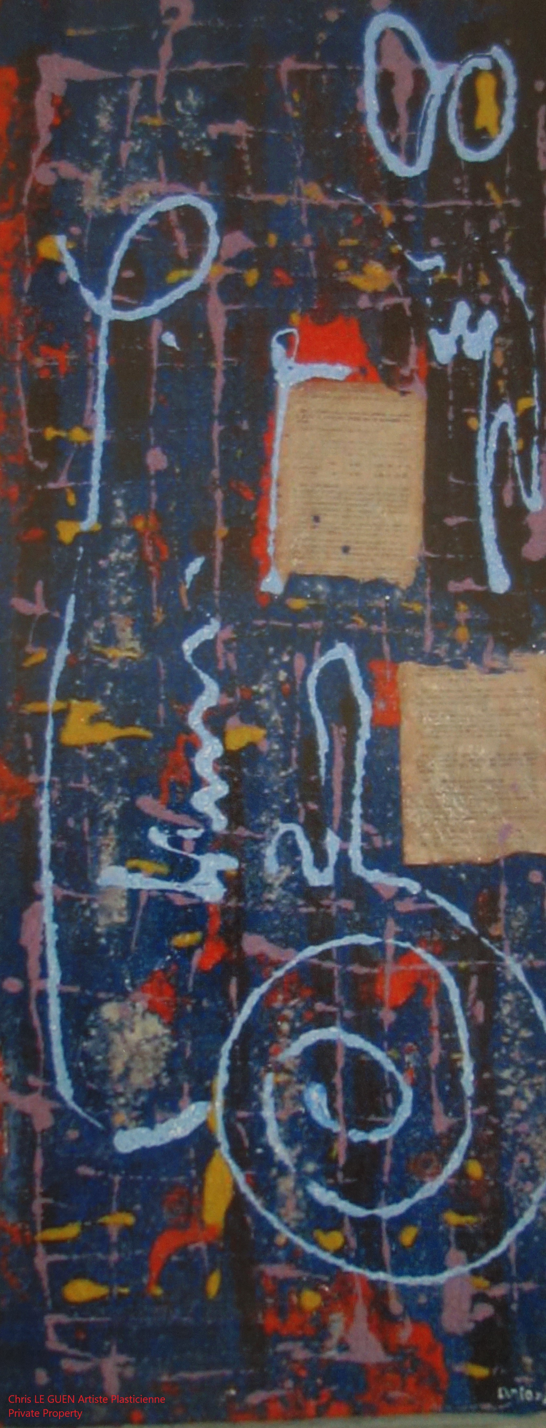 Chris Le Guen Artiste Plasticienne Peintre et Sculptrice peint N°35