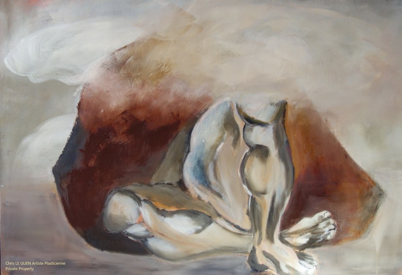 N°4 peint par Chris Le Guen Artiste Plasticienne Peintre et Sculptrice