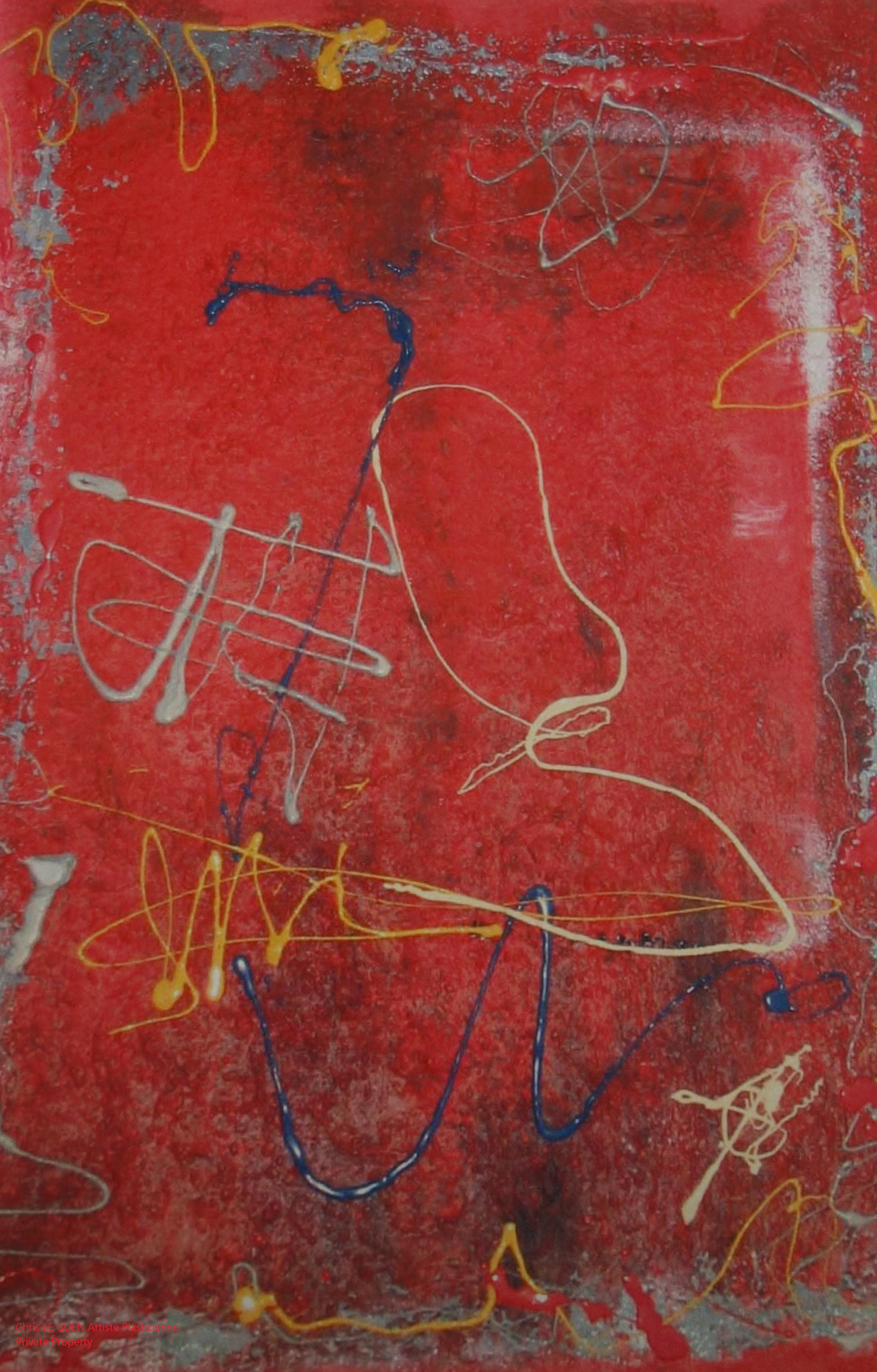 Chris Le Guen Artiste Plasticienne Peintre et Sculptrice peint N°5