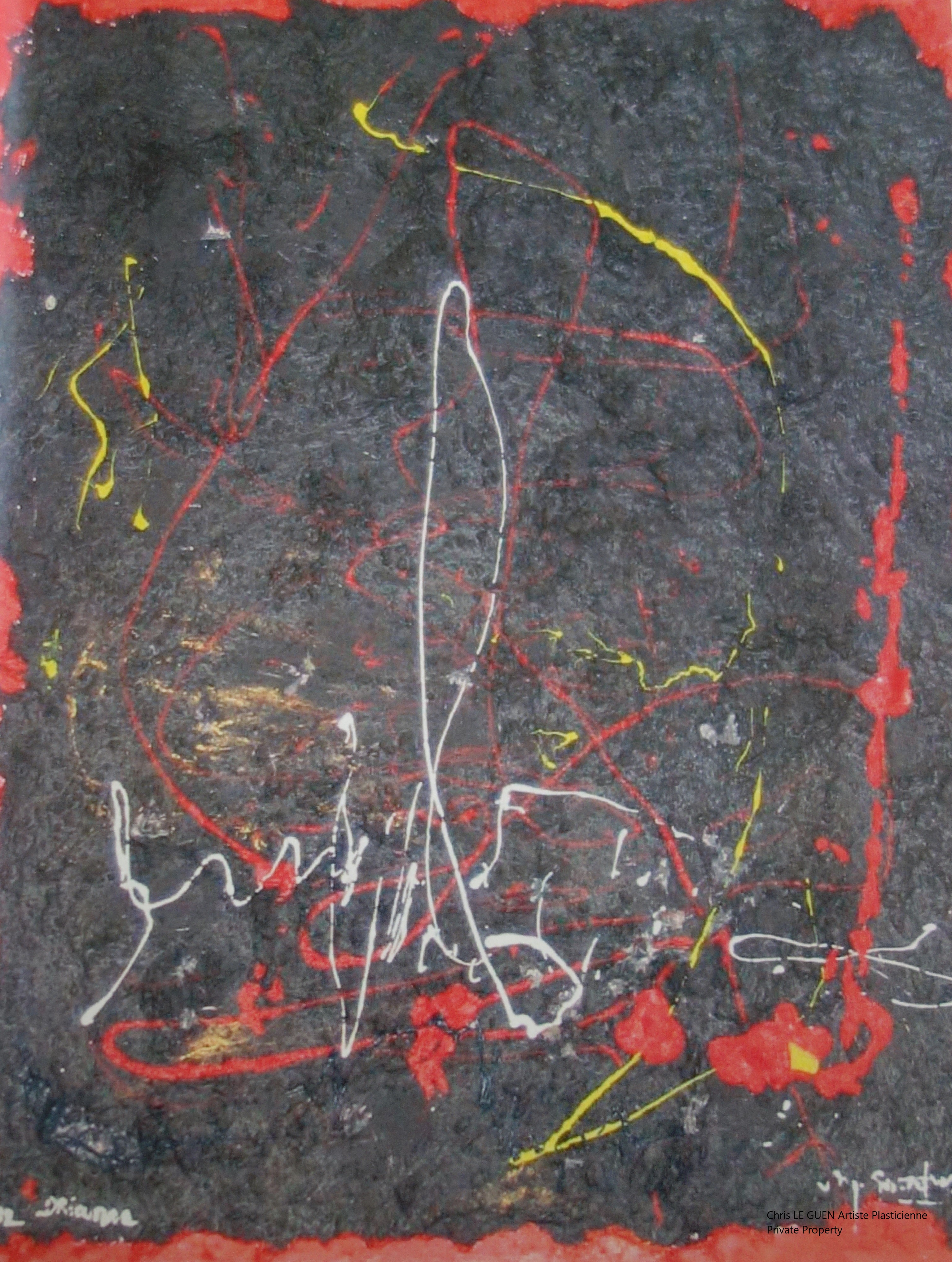 Chris Le Guen Artiste Plasticienne Peintre et Sculptrice peint N°6