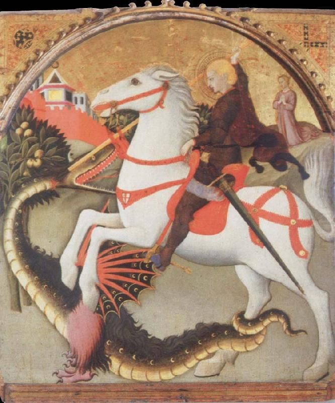 St George et le Dragon de Sano di Pietro vers 1440-1470