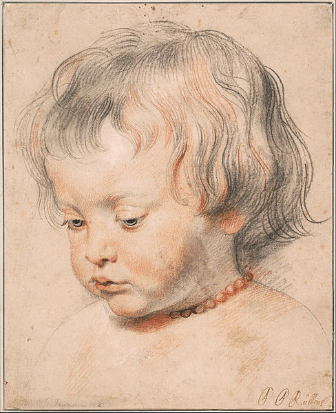 Portrait de son fils Nicolas fait par Rubens en 1619