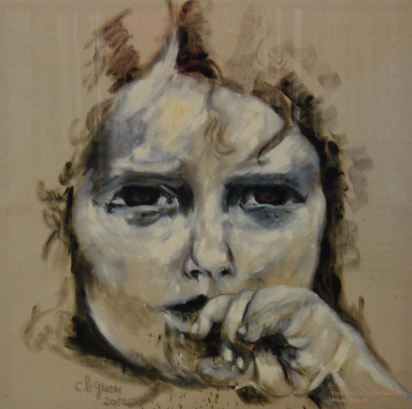 Chris Le Guen Artiste Plasticienne Peintre et Sculptrice a peint Annick