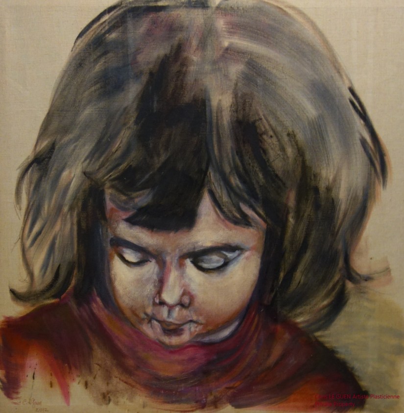 Camille a été peint par Chris Le Guen Artiste Plasticienne Peintre et Sculptrice