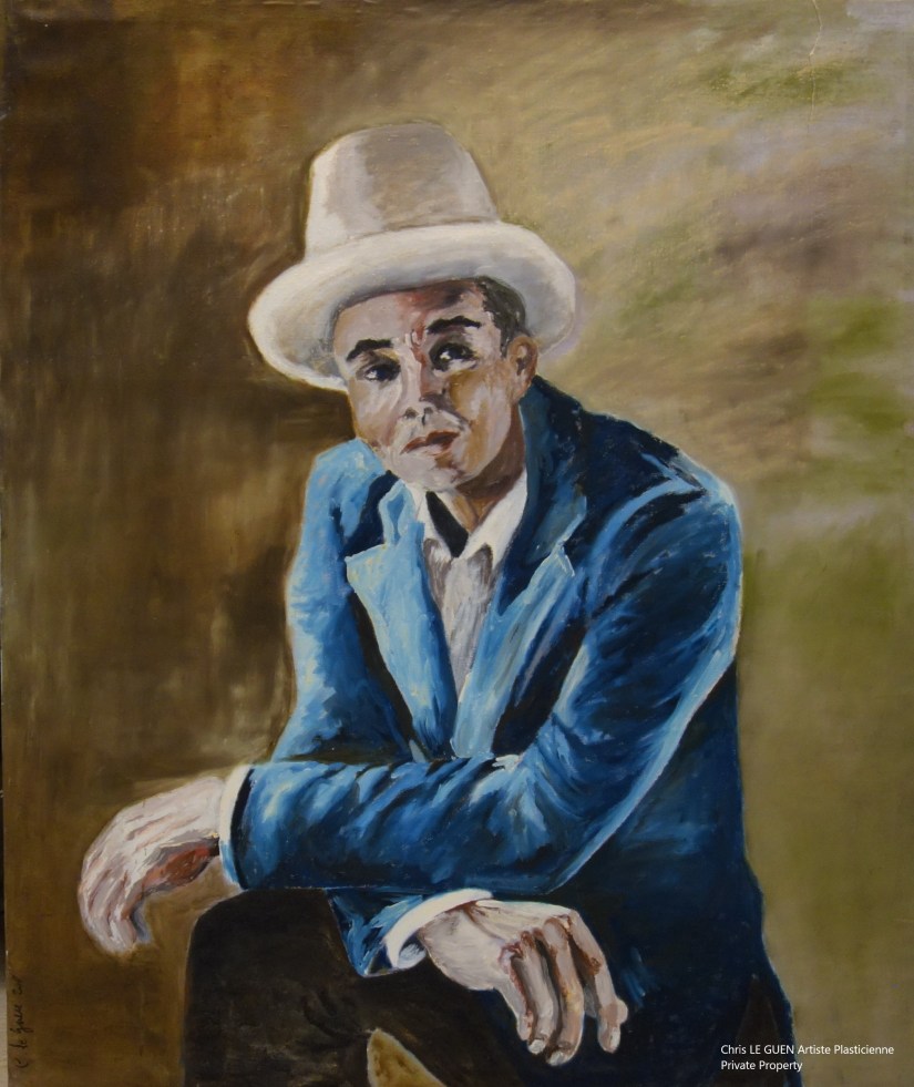 Jazzman a été peint par Chris Le Guen Artiste Plasticienne Peintre et Sculptrice
