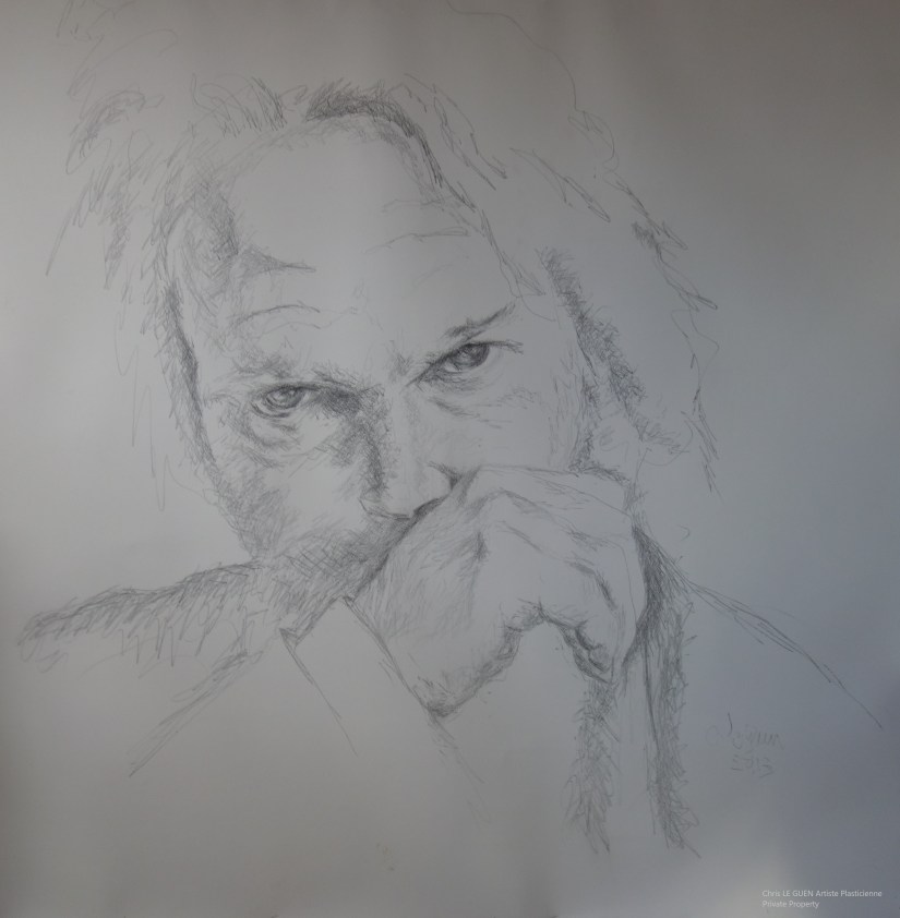 Chris Le Guen Artiste Plasticienne Peintre et Sculptrice a fait Neil Young