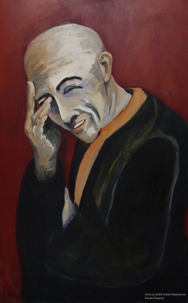 Chris Le Guen Artiste Plasticienne Peintre et Sculptrice a peint The Monk