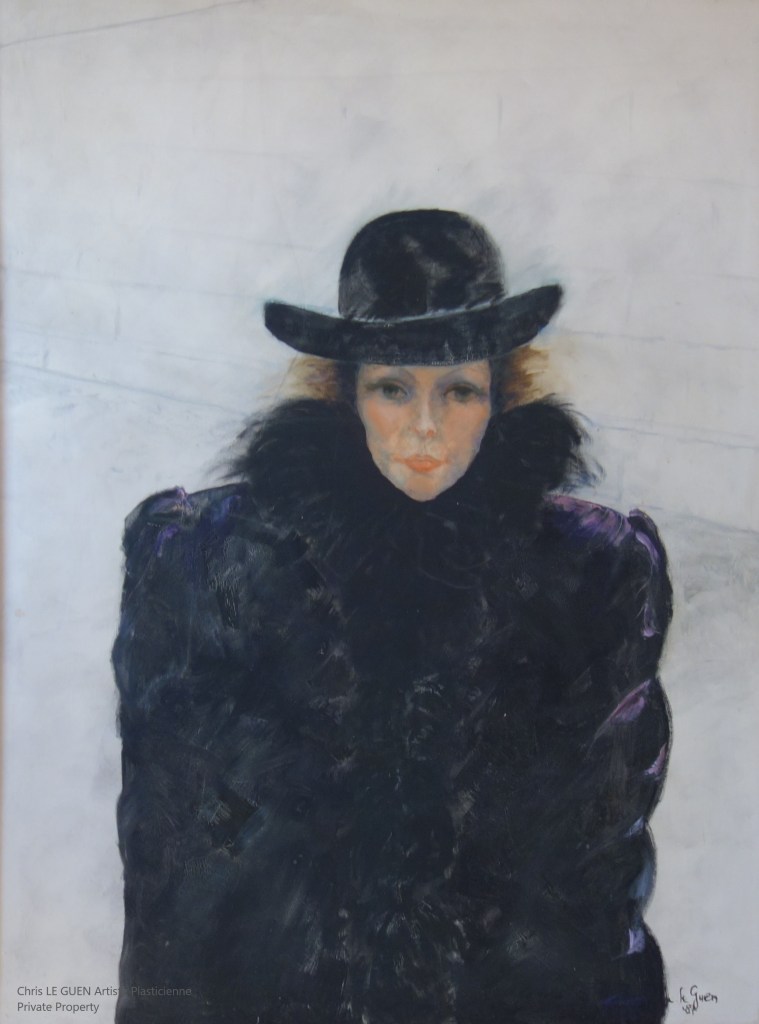 Chris Le Guen Artiste Plasticienne Peintre et Sculptrice a peint Unfinished Portrait