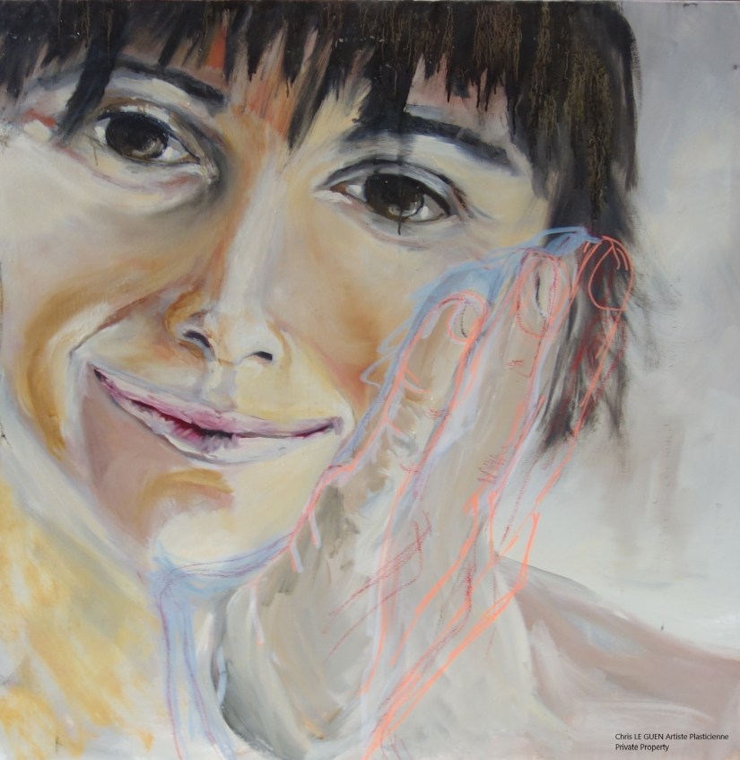Chris Le Guen Artiste Plasticienne Peintre et Sculptrice a peint Valérie