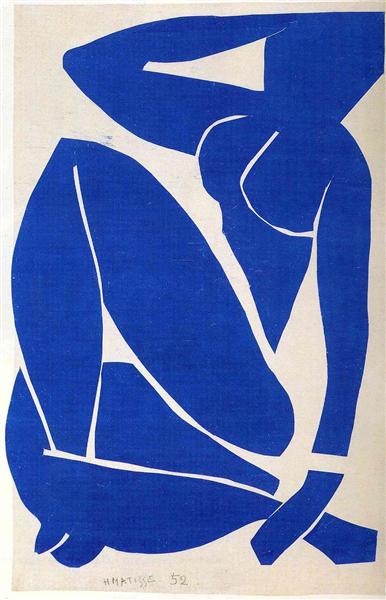 Blue Bude de Henri Matisse en 1952 ©Wiki-art