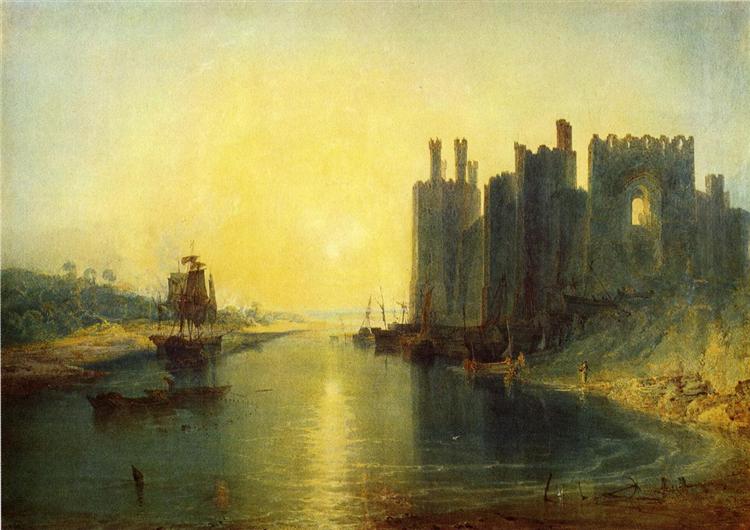 Caernarvon Castle de Joseph Mallord William Turner en 1799 ©Wikiart