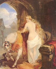 Lady Godiva de Marshall Claxton datant de 1850 ©Wikipedia