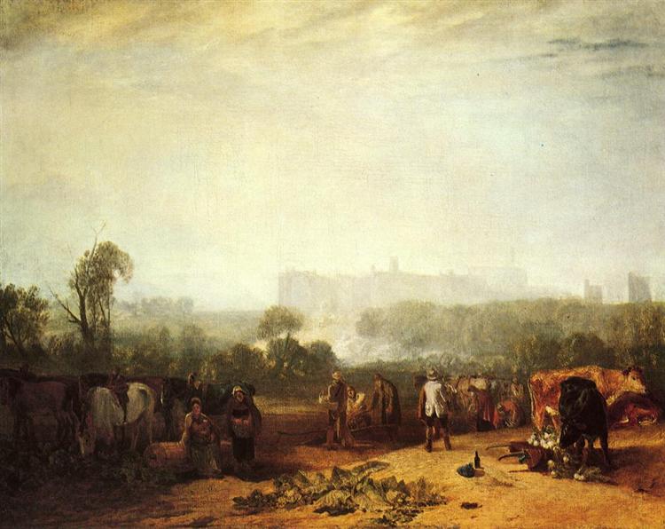 Plougjing up Turnips, near Slough peint par Joseph Mallord William Turner. C est une Peinture à l Huile sur Toile de 102 x 130 cm faite en 1809 ©Wikiart