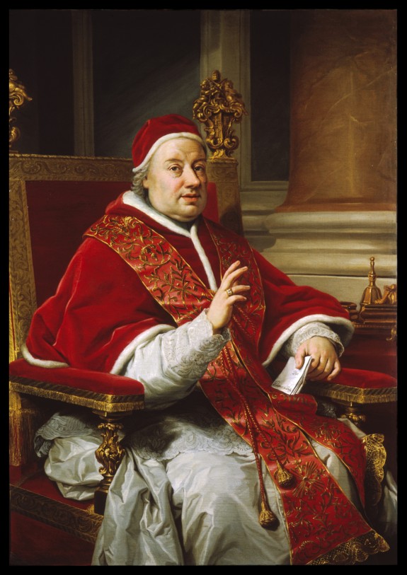 Portrait Pope Clément XIII est une Huile sur Toile faite en 1759.