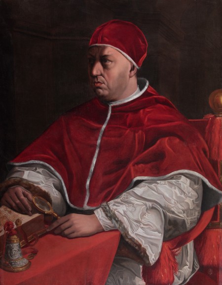 Portrait Pope Léo X par Jacopino del Conte. C est une Huile sur Toile de 109 x 85.5 cm faite au XVIème siècle