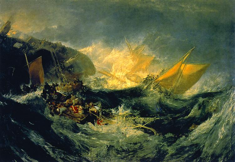 Shipwreck de Joseph Mallord William Turner ©Wikiart