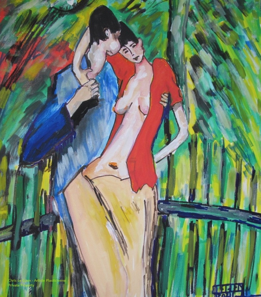 N°2 est une peinture de Chris Le Guen pour La Saint-Valentin